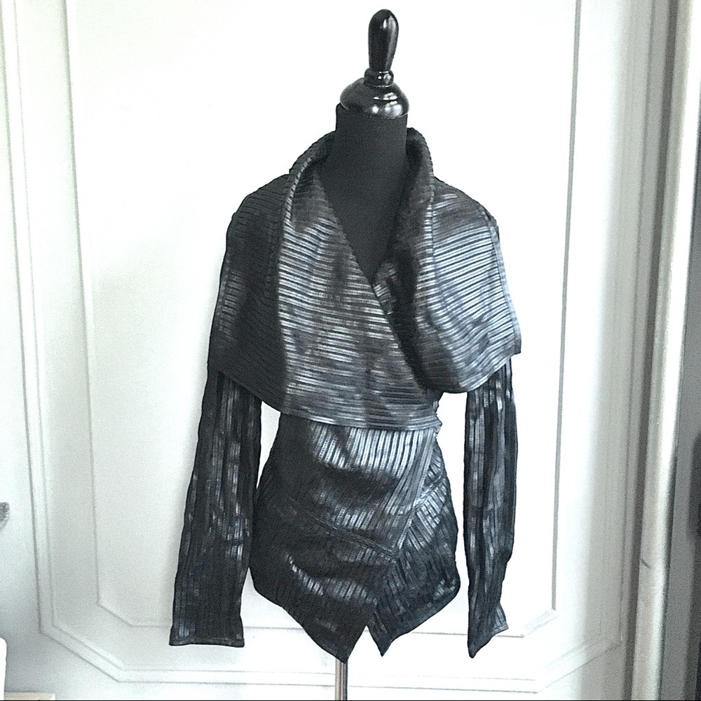 🆕 NEW My Tribe like Free People Drapey Leather Jacket